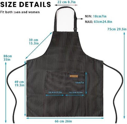 BeLuyi 2 Pack Adjustable Bib Apron - Image 3