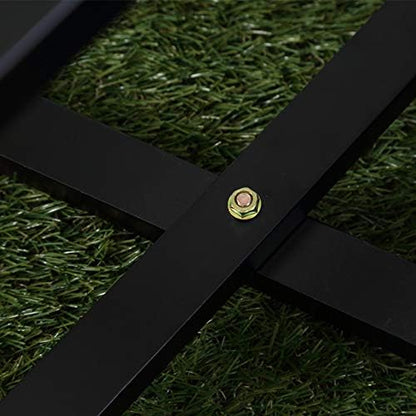 Small Side Table Square Folding, Patio Foldable Wooden End Tables for Outdoor Indoor Porch Camping Living Room Bedroom, as Coffee Table or Plant Stand, Black