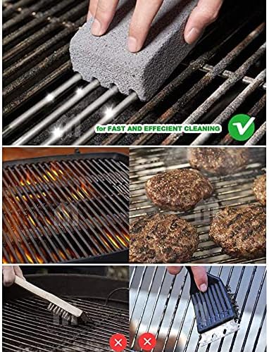 Magic Blackstone Griddle Scraper，4 Pack Gray Stone Cleaning Block Clean Brick - Image 2