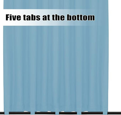 Easy-Going Outdoor Curtains for Patio 1 Panel, 110x84 inch, Sky Blue | - Image 4