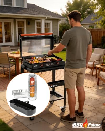 BBQ Future Grease Cup with 10 Pack Aluminum Foil Liners - Image 6