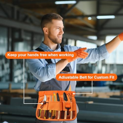Gardening Tool Waist Bag Belt Heavy Duty Oxford Tool Apron - Image 4