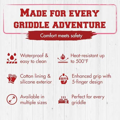 KITCHEN PERFECTION XL Silicone Griddle Gloves - Image 6