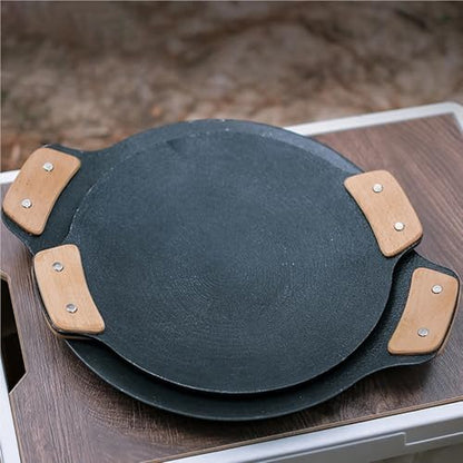 Pot Lid Knob 2pairs Solid Wood Barbecue Pan Heat Resistant Insulated Grip - Image 6