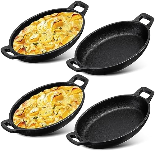 Mifoci 7.1" x 4.7" Mini Cast Iron Skillet by Mifoci