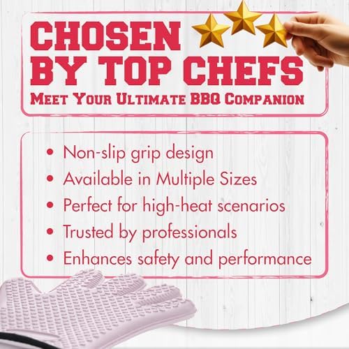 KITCHEN PERFECTION Silicone Smoker BBQ Gloves - Image 3