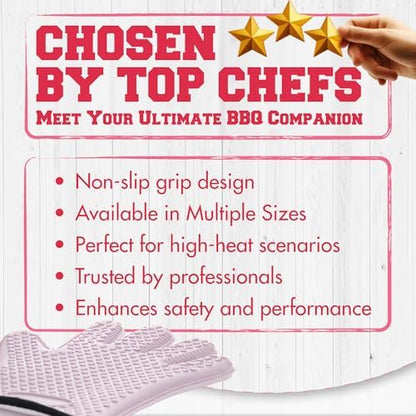 KITCHEN PERFECTION Silicone Smoker BBQ Gloves - Image 3