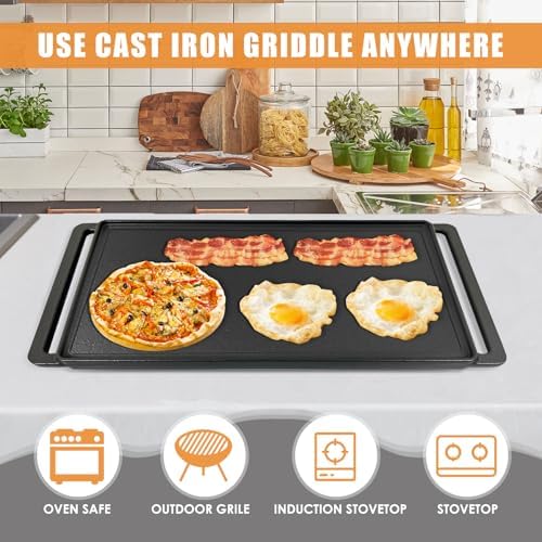 Reversible Cast Iron Griddle Plate - Image 3