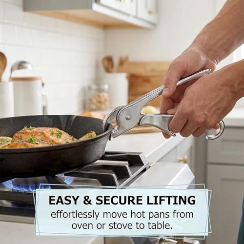 Hot Plate Gripper Tongs, Aluminum Pizza Pan Lifter - Image 4