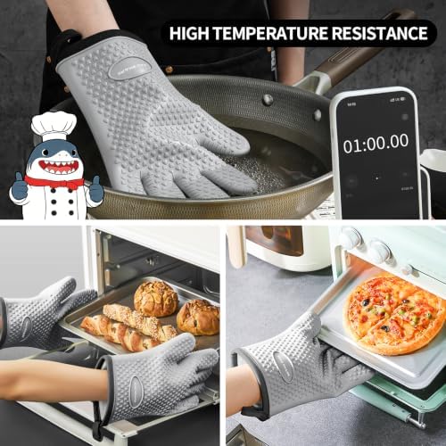 MAD SHARK Silicone Oven Mitts - Image 2