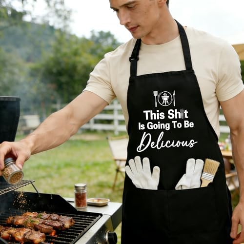 Aprons For Men, Funny Grilling Aprons - Image 5
