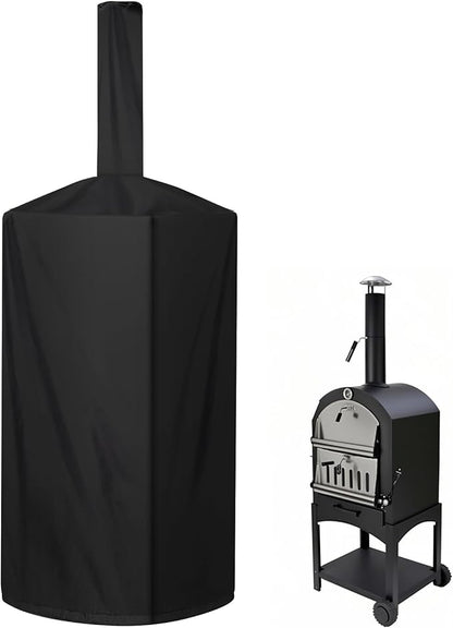 Pizza Oven Cover, Outdoor Pizza Oven Cover Dustproof, Weatherproof, Uv Resistant Adjustable Drawstring And Elastic Band Suitable For Wood Fired Pizza Oven BBQ Smoker Grill