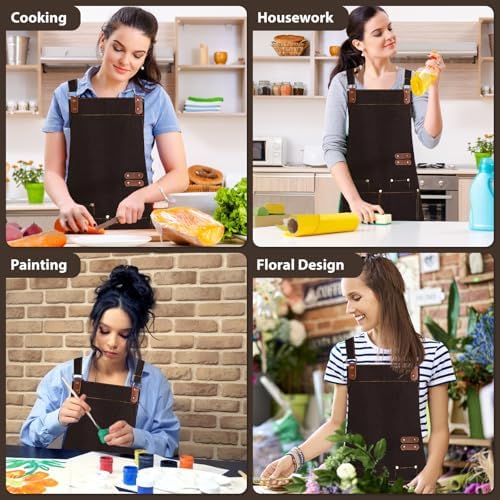 Apron for Men Women, Chef Cotton Apron - Image 7