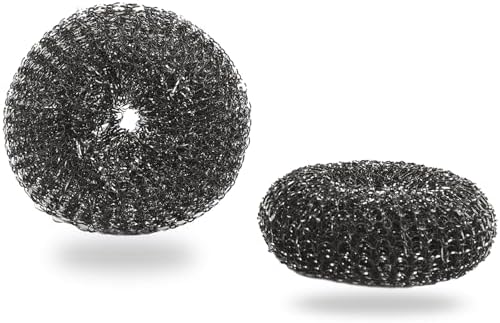 Heavy-Duty Stainless Steel Wool Barbecue Grill Cleaning Scrubber Pads, by EsieHouzie