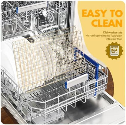 2 PCS Cooling Racks for Cooking and Baking, 15x10 Inches Stainless Steel - Image 5