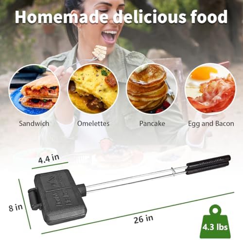 AILITOR Double Pie Iron Sandwich Maker - Image 2