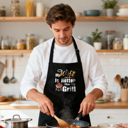 Funny Aprons for Parents, Grandparents and Husband, Cooking Aprons for Women Men - Image 4