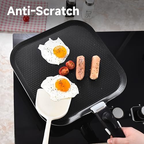 LOLYKITCH 11'' Nonstick Square Griddle Pan - Image 5