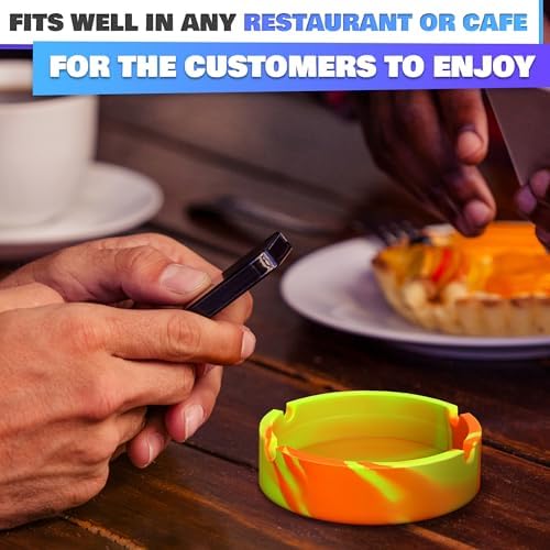 Silicone Ash Tray Outdoor, 3 Pack, 3.3x0.9 in - Image 6