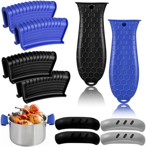 10Pcs Cast Iron Handle Cover, Silicone Pot Holders by WhistenFla