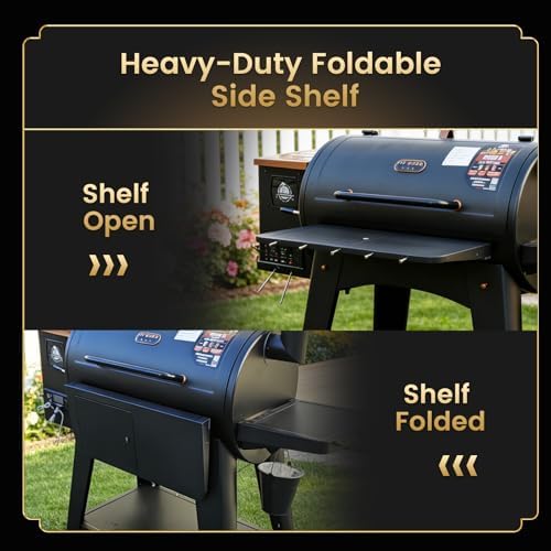 3-in-1 Foldable Front Shelf for Pit Boss Austin XL 1000/Savannah 1500 - Image 5