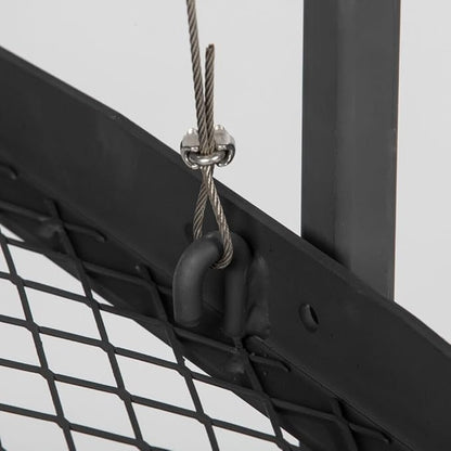 TITAN GREAT OUTDOORS Ash & Ember Adjustable Campfire Asado Grate and Griddle, Open Flame Adjustable Wood Cooking Surface