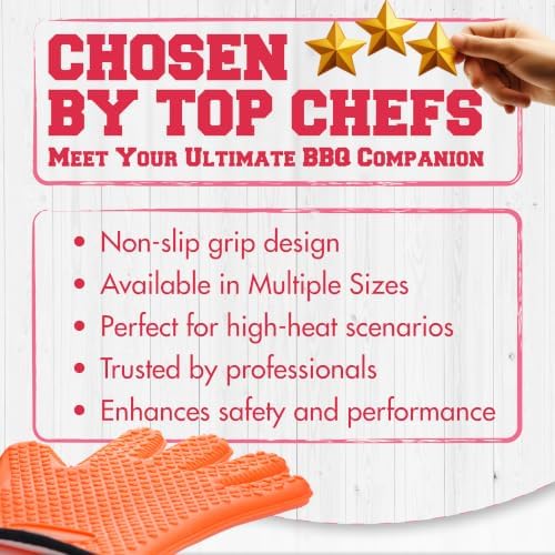 KITCHEN PERFECTION Silicone Smoker BBQ Gloves - Image 3