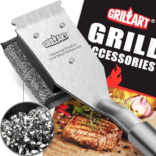 GRILLART Grill Brush Brsitle Free 1PCS Replacement Head - Image 2