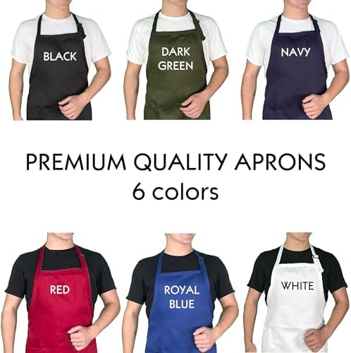 Personalized BBQ Apron with Name – Custom Embroidered Grill Apron - Image 4