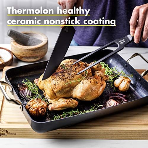 GreenPan Chop & Grill Chef's Knife & Chef's Fork Set - Image 3