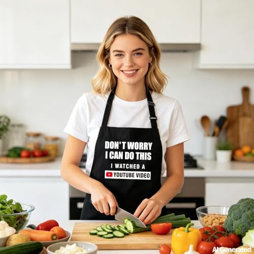 Kaidouma Funny Cooking Aprons for Women Men - Image 6