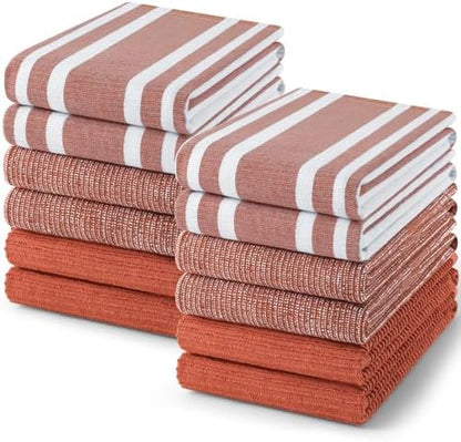 Homaxy Cotton 380 GSM Premium Kitchen Towels, 12 Pack by Homaxy