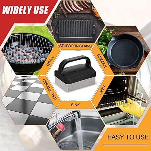 Kacctyen 16 Pcs Pumice Stones Scrubbing Grill Griddle Cleaning Brick Block - Image 6