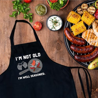 Funny Aprons For Men, Father's Fathers Day Kitchen Gifts For Dad Father Daddy - Image 4