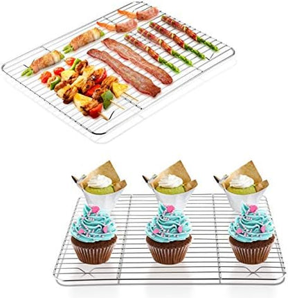 P&P CHEF 11.6" x 9" Cooling Baking Wire Racks Pack of 2 - Image 6