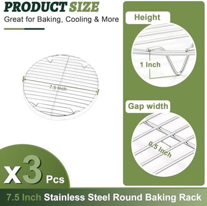P&P CHEF Round Cooking Rack, Cooling Rack - Image 2