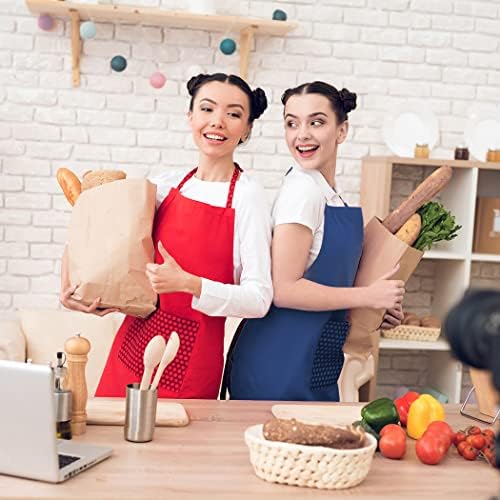 16 PCS Plain Color Bib Adult Apron - Image 6