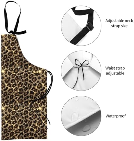 Apron skeleton Halloween, Waterproof Work Apron - Image 6