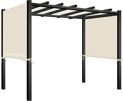 Pergola Shade Cover Replacement, 17 x 6.8 Ft, Adjustable Sliding Design by TNGAN