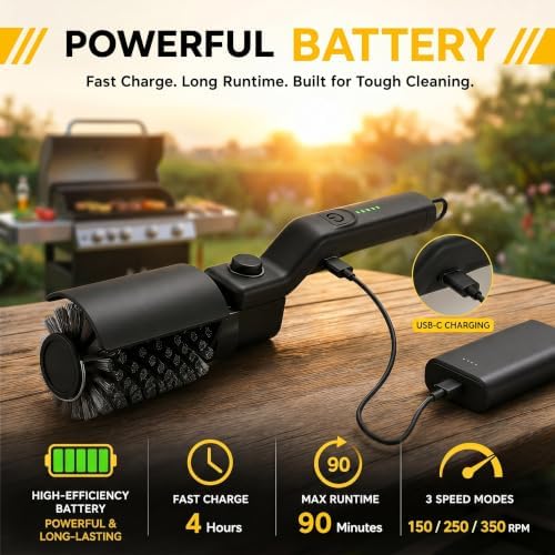 Upgraded Electric Grill Brush, Cordless Rechargeable Grill Cleaning Brush - Image 6