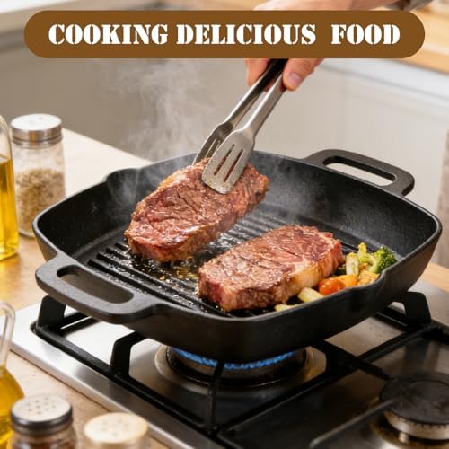 Cast Iron Grill Pan, 11 Inch Griddle Pan - Image 7