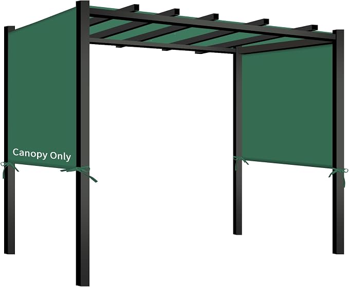 17x6.8 Ft Universal Pergola Replacement Canopy, Outdoor Canopy Shade Cover | by TNGAN