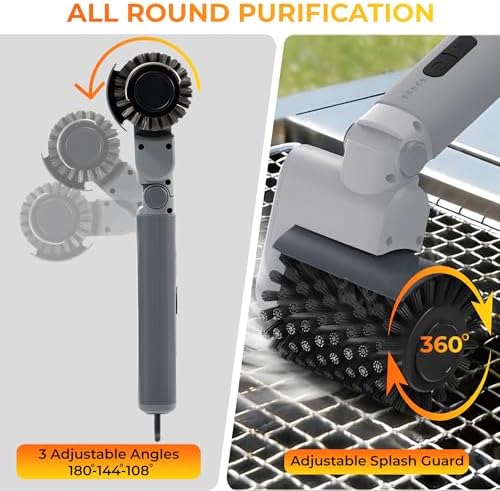 Electric Grill Brush, Cordless Grill Cleaner, Rechargeable Cleaning Brush - Image 5
