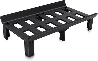 STBoo Fireplace Grate 17inch - Wood Stove Grates Heavy Duty | Fireplace Log Holder | Firewood Log Burning Wrought Iron Rack | Fire Pit Tray for Indoor Chimney Hearth & Outdoor Kindling Tool