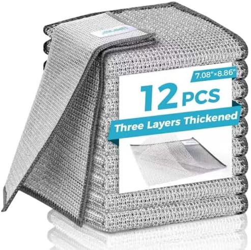 Forggon Non Scratch Wire Dishcloth, New Upgrade 3-Layer, 7.08"X8.86" by Unknown