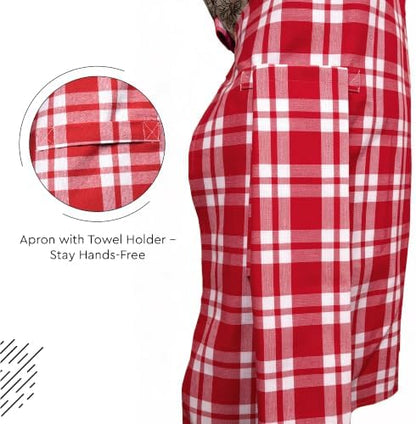 Encasa XO Cotton Kitchen Aprons - Image 4
