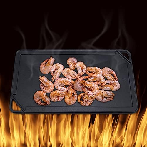 GasSaf Cast Iron Reversible Griddle, Double Sided Grill Pan Perfect - Image 5