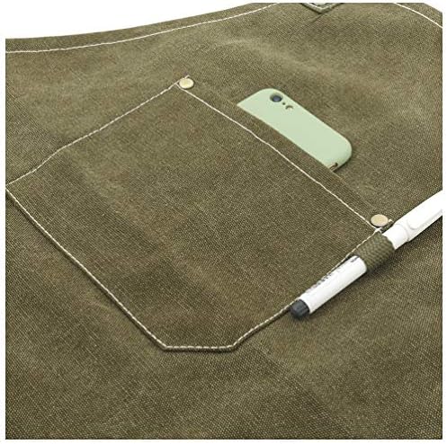 No-Tie Canvas Apron Heavy-Duty 16OZ Work Apron - Image 5