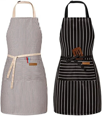 BeLuyi 2 Pack Adjustable Bib Apron by BELUYI