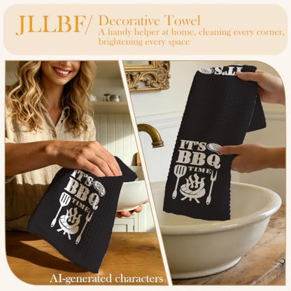 Funny Grilling BBQ Hand Towels for Kitchen - Image 4